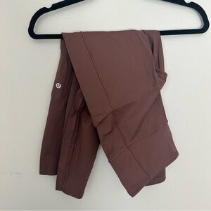 Lululemon Fast and Free Leggings Brown Size 8 NWOT